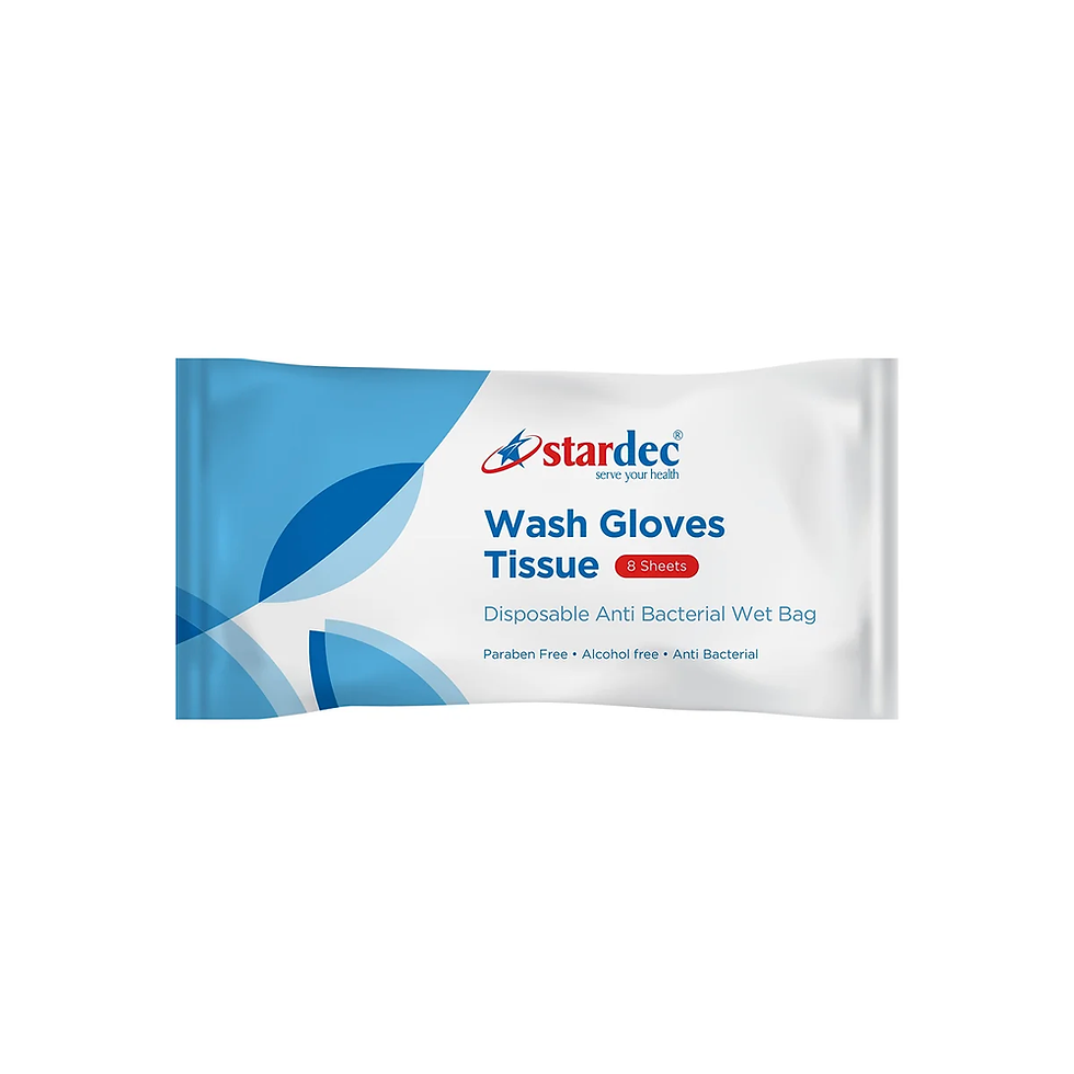 STARDEC WASH GLOVE TISSUE